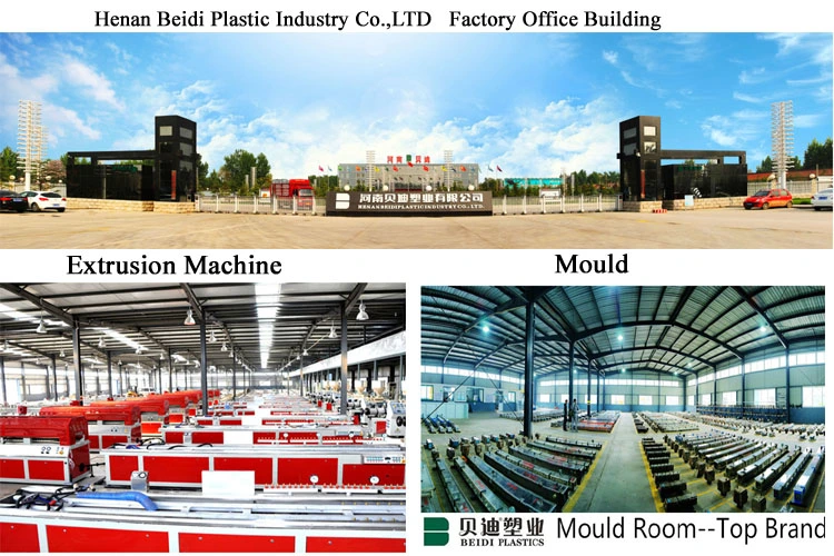 Color and White Co-Extrustion UPVC/PVC Plastic Profile/Plastic Frame Material with Lead Free, 70series Windows and Doors