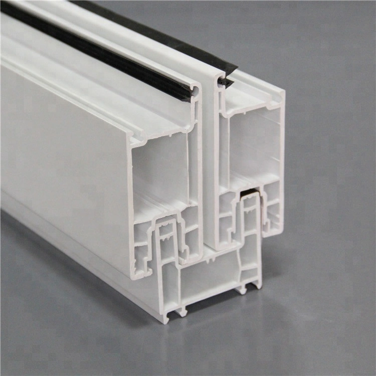 Color and White Co-Extrustion UPVC/PVC Plastic Profile/Plastic Frame Material with Lead Free, 65series Windows and Doors