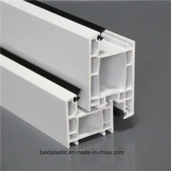 Color and White Co-Extrustion UPVC/PVC Plastic Profile/Plastic Frame Material with Lead Free, 70series Windows and Doors